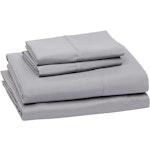 King Size Microfiber Bed Sheet Set - Dark Gray