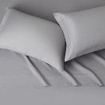 King Size Microfiber Bed Sheet Set - Dark Gray alternate 1