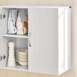 Wall Cabinets Storage, White alternate 6