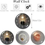 Silent 3D Wall Clock, Battery-Operated alternate 1