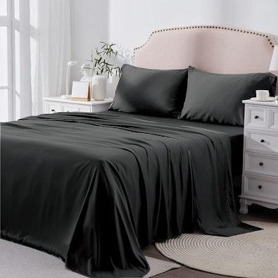 2000TC Queen Bed Sheet Set with Pillowcases cover