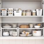Expandable Cabinet Shelf Organizers, 23 cm (White) alternate 7