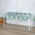 Expandable Cabinet Shelf Organizers, 23 cm (White) alternate 8