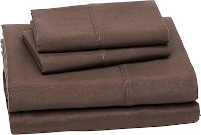 King Size Microfiber Bed Sheet Set, Deep Pockets cover