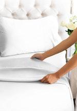 2000TC Ultra-Soft Super King 4pc Bed Sheet Set alternate 2