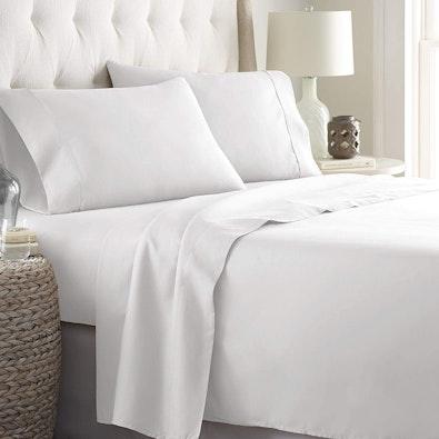 2000TC Ultra-Soft Super King 4pc Bed Sheet Set cover