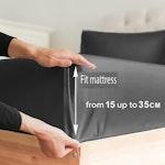 2000TC Super King 3pc Fitted Sheet Set, Extra Deep alternate 1