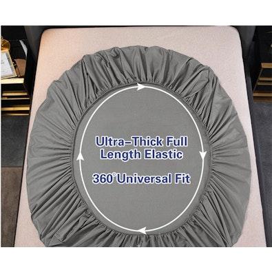 2000TC Super King 3pc Fitted Sheet Set, Extra Deep cover