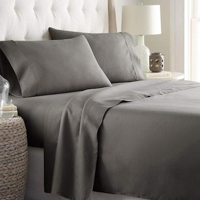 2000TC Ultra-Soft Super King 4pc Bed Sheet Set cover