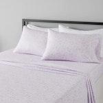 Queen Microfiber Bed Sheet Set, Lavender Paisley alternate 6