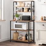 6-Tier Kitchen Shelf with Oven Stand & Hooks alternate 1