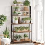 6-Tier Kitchen Shelf with Oven Stand & Hooks alternate 4