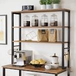 6-Tier Kitchen Shelf with Oven Stand & Hooks alternate 5