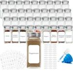36 Pc Glass Spice Jars with Labels, 120ml Each alternate 8
