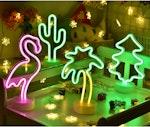 LED Flamingo Neon Sign - Pink, Battery Operated alternate 7