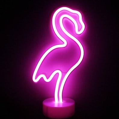 LED Flamingo Neon Sign - Pink, Battery Operated cover
