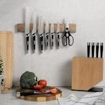 Acacia Wood Magnetic Knife Holder 42cm alternate 1