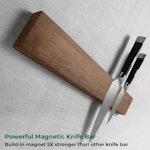 Acacia Wood Magnetic Knife Holder 42cm alternate 3