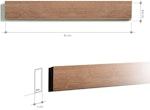 Acacia Wood Magnetic Knife Holder 42cm alternate 6