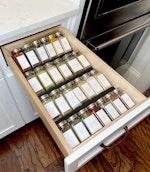 Black Acrylic 4-Tier Spice Drawer Organizer thumbnail