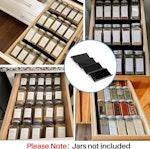 Black Acrylic 4-Tier Spice Drawer Organizer alternate 1