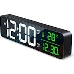 Large LED Digital Mirror Wall Clock