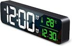 Large LED Digital Mirror Wall Clock thumbnail