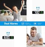 Large LED Digital Mirror Wall Clock alternate 4