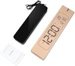 Large LED Digital Mirror Wall Clock alternate 8