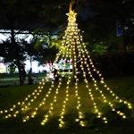 Warm White Outdoor LED Star Tree Lights thumbnail