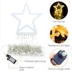 Warm White Outdoor LED Star Tree Lights alternate 3