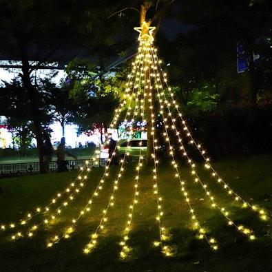 Warm White Outdoor LED Star Tree Lights cover