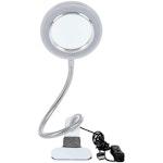 LED 8X Magnifying Lamp with Clamp & USB Plug