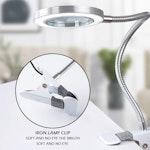 LED 8X Magnifying Lamp with Clamp & USB Plug alternate 2