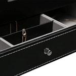 12-Slot Lockable Watch & Jewelry Box - PU Leather alternate 4