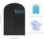 Pack of 5 Black Garment Bags 60x100cm with Zipper alternate 1