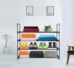 4-Tier Stainless Steel Shoe Rack for 20 Pairs alternate 4