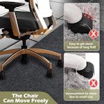 90x140cm Chair Mat for Rolling Chairs, Black alternate 1