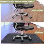 90x140cm Chair Mat for Rolling Chairs, Black alternate 4