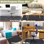 90x140cm Chair Mat for Rolling Chairs, Black alternate 5