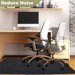 90x140cm Chair Mat for Rolling Chairs, Black alternate 6