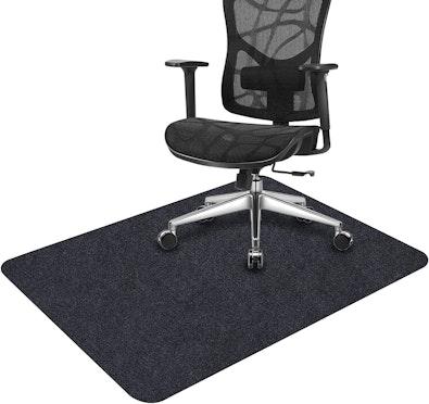 90x140cm Chair Mat for Rolling Chairs, Black cover