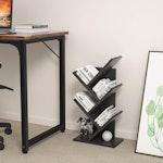 5-Tier Tree Bookshelf Storage Rack (Black) thumbnail