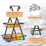 2-Tier Fruit Basket Stand for Kitchen Countertop alternate 4