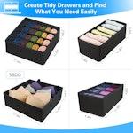 Home-Mart 4-Set Drawer Dividers for Clothes alternate 1