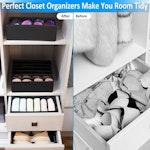 Home-Mart 4-Set Drawer Dividers for Clothes alternate 3
