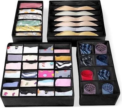 Home-Mart 4-Set Drawer Dividers for Clothes cover