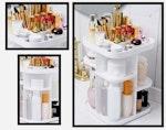 360 Rotating Makeup Organizer (White) alternate 3