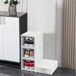 3-Tier Stackable Shoe Storage Box Organizer alternate 1