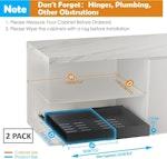 3 Pack Pull Out Cabinet Organizer (Grey) alternate 1